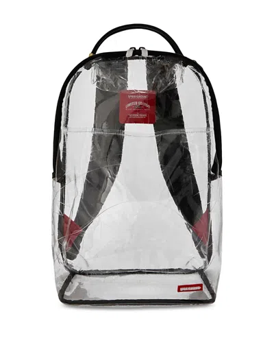 Sprayground Kids' Unisex Embossed Graff Fully Clear Backpack In Transparent