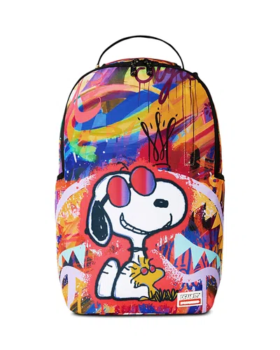 Sprayground Kids' Unisex Peanuts Snoopy Street Art Backpack In Multi