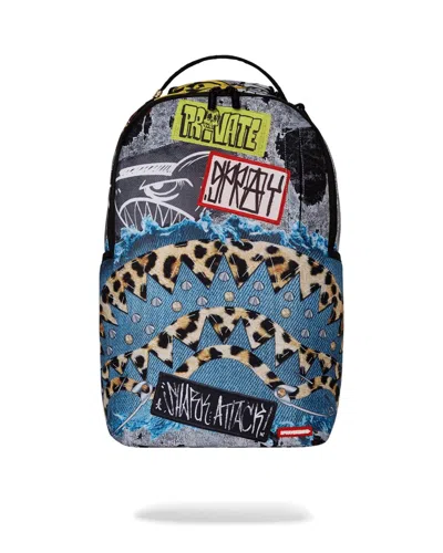 Sprayground Unisex  Patchwork Punk Dlxr Multicolor Graphic Print Backpack Spr39