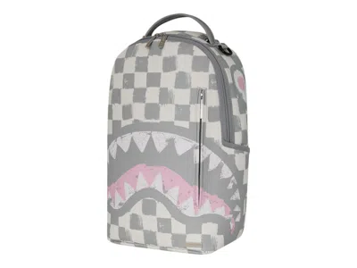 Pre-owned Sprayground Vanquish Cream Backpack Backpack In Grey White