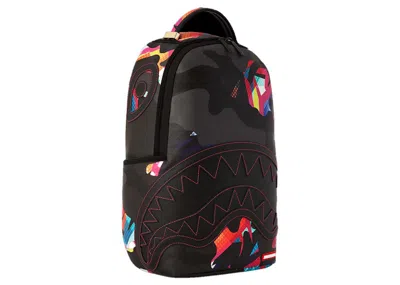 Pre-owned Sprayground Vivid 3am Dlxsv Backpack In Black/grey