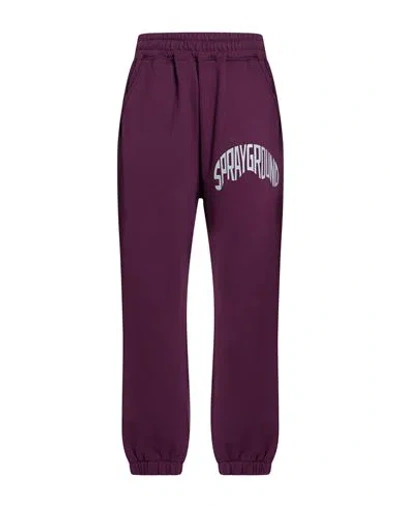 Sprayground Woman Pants Plum Size S Cotton In Multi