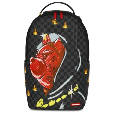 Sprayground Womens Diablo Sketchy Backpack In Black/red
