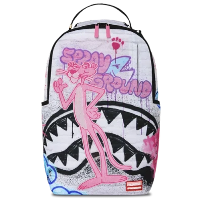Sprayground Womens Pink Panther Graffiti Backpack In Pink/multi