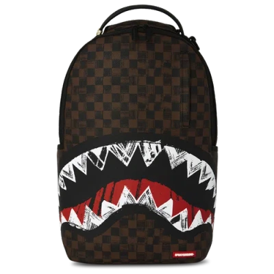 Sprayground Womens Sharkmouth Paris Backpack In Brown/red