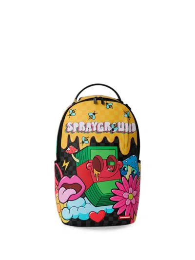 Sprayground Kids' Wtf Trippy Money Boy Backpack In Pink