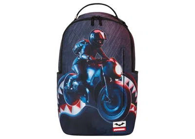 Pre-owned Sprayground X Batman Cat Woman Biker (dlxsr) Backpack In Black