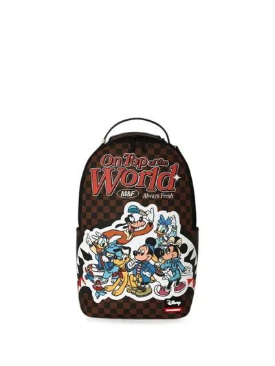 Sprayground Kids' X Disney Mickey & Friends Checkered Backpack In Multi