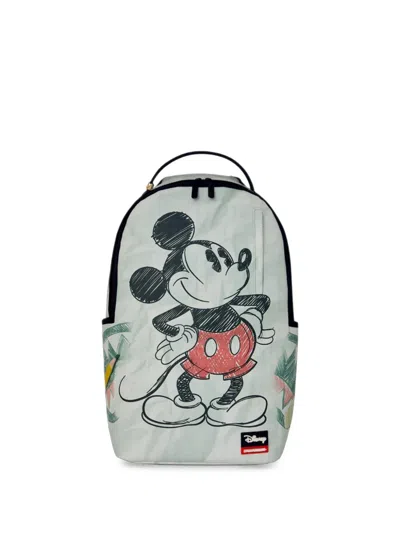 Sprayground X Disney Old School Mickey Backpack In Gray