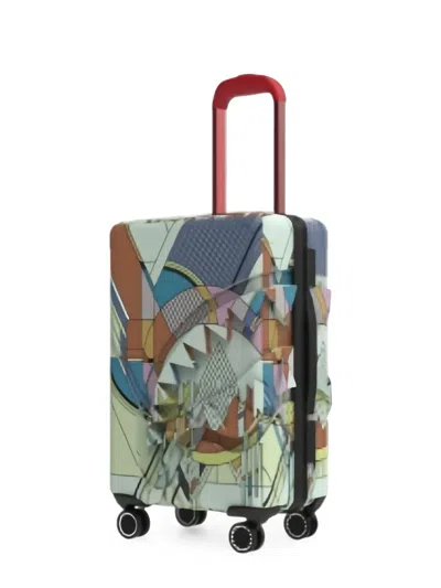 Sprayground X Frank Lloyd Wright Frozen Spheres Carry-on Luggage In Multi