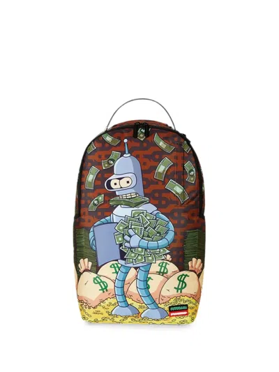 Sprayground X Futurama Cash-in Bender Backpack In Brown