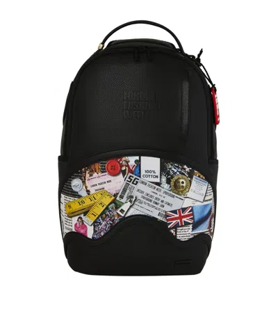 Sprayground X London Fashion Week Graffiti Backpack In Black