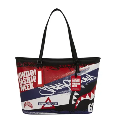 Sprayground X London Fashion Week Graffiti Tote Bag In Multi