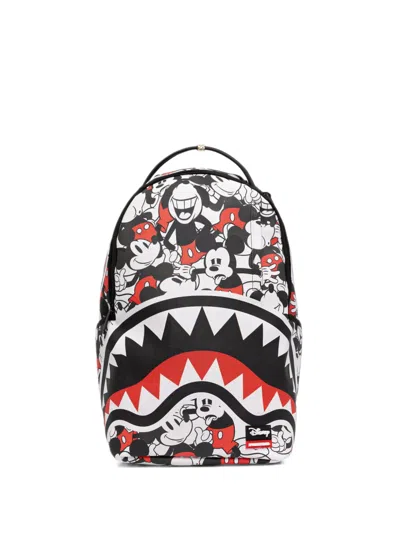 Sprayground X Mickey Mouse Zip-fastening Backpack In Black