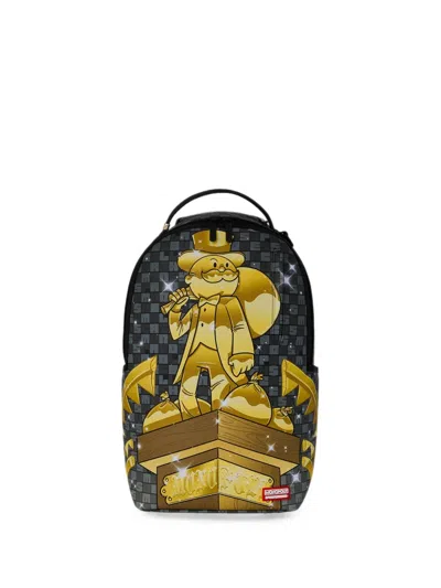 Sprayground Kids' X Monopoly Statue Backpack In Black