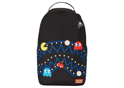 Pre-owned Sprayground X Pacman Gettin Points (dlxsr) Backpack In Black
