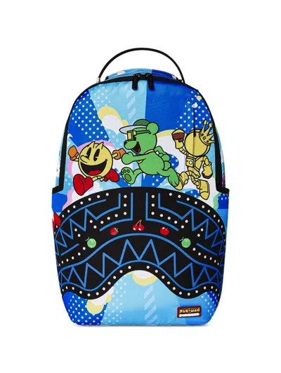 Sprayground X Pacman Sg Characters Backpack In Blue
