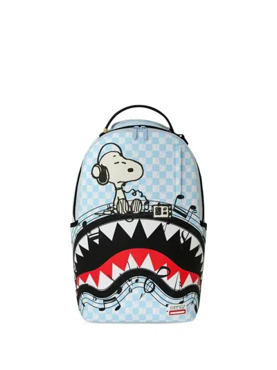 Sprayground X Peanuts Snoopy Jams Shark Backpack In Blue