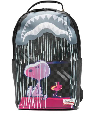 Sprayground X Peanuts Snoopy Weather Backpack In Black