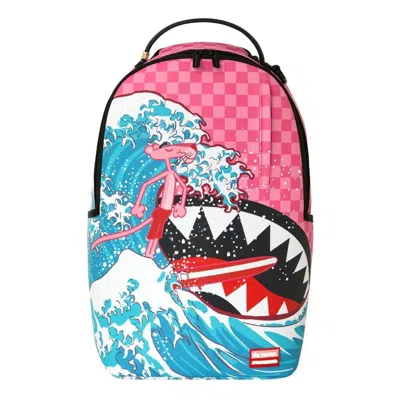 Sprayground X Pink Panther Backpack 'diamond Waves' In Multi