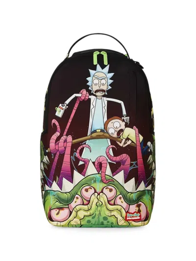 Sprayground X Rick And Morty Graphic-print Backpack In Multi