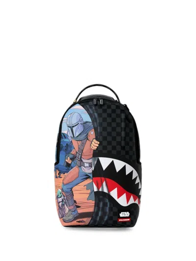 Sprayground Kids' X Star Wars Mando Grogu Get To The Ship Backpack In Black