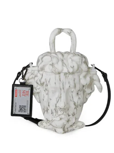 Sprayground X The Met Canova Medusa Tote Bag In White
