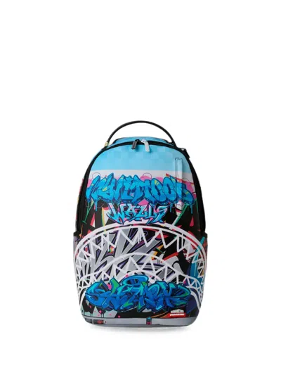 Sprayground Kids' X Wynwood Walls Mural Museum Backpack In Blue