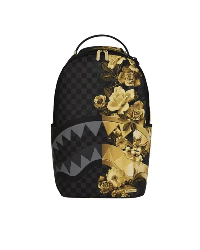 Sprayground Zaino Gold Floral Remix In Brown
