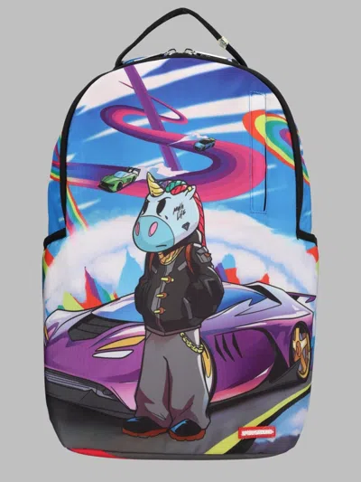 Sprayground Unisex Kids Backpack With Graphic Street-style Design In Multi