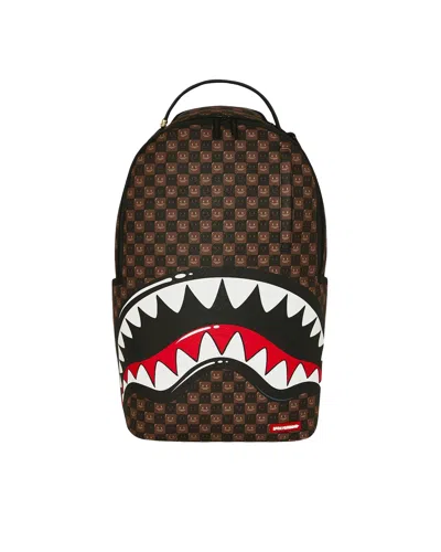 Sprayground Zaino Sharks In Paris Wtf Bubble Brown Check In Browncream