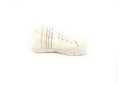 Pre-owned Spring Court Women's Canvas Mia Brod Multico Sneakers In White