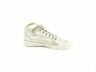 Pre-owned Spring Court Women's Leather M2 Glove W Sneakers In Silver