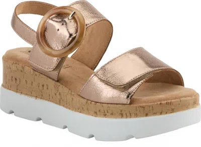 Spring Footwear Women's Abarah Sandals In Bronze In Gold