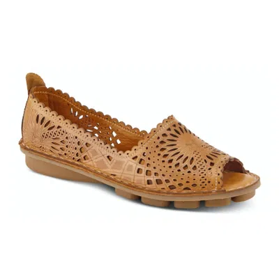 Spring Footwear Women's Brandal Slip On Flats In Camel In Brown