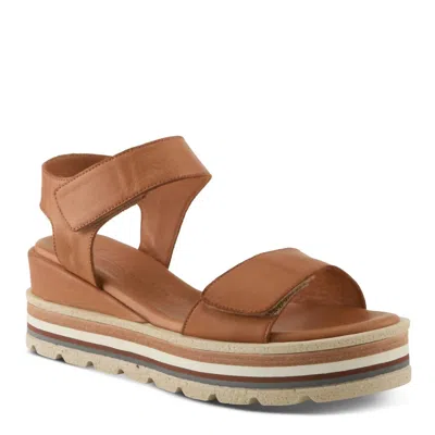 Spring Footwear Women's Hileman Platform Sandal In Camel In Multi