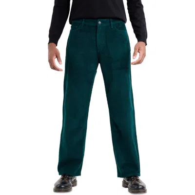Spring + Mercer Athletic Fit Five-pocket Corduroy Pants In Green