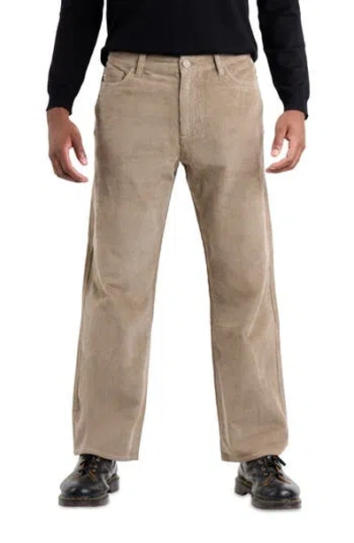 Spring + Mercer Athletic Fit Five-pocket Corduroy Pants In Neutral