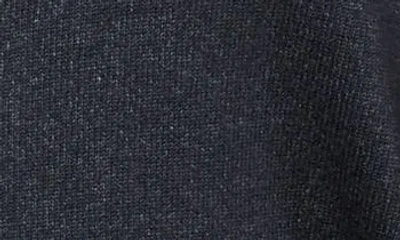 Spring + Mercer Mock Neck Full Zip Sweater In Heather Charcoal