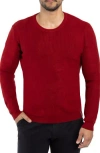 Spring + Mercer Ribbed Crewneck Sweater In Jester Red