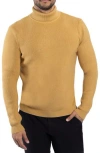 Spring + Mercer Ribbed Turtleneck Sweater In Copper