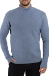 Spring + Mercer Ribbed Turtleneck Sweater In Heather Slate