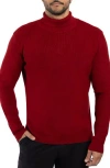 Spring + Mercer Ribbed Turtleneck Sweater In Jester Red