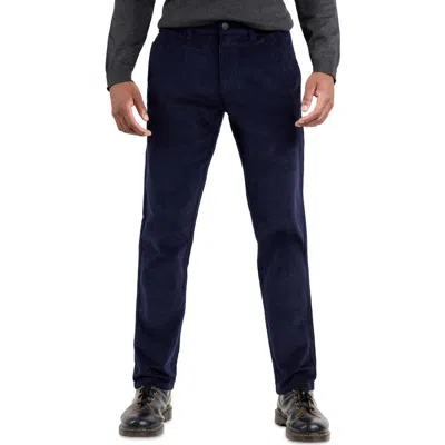 Spring + Mercer Slim Fit Five-pocket Corduroy Pants In Blue