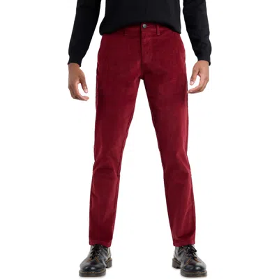Spring + Mercer Slim Fit Five-pocket Corduroy Pants In Brown