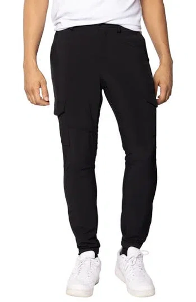 Spring + Mercer Stretch Cargo Pants In Black