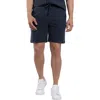 Spring + Mercer Textured Golf Shorts In Dusty Ink Blue