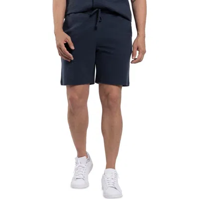 Spring + Mercer Textured Golf Shorts In Dusty Ink Blue