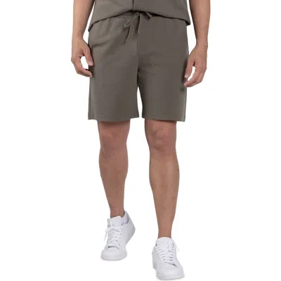 Spring + Mercer Textured Golf Shorts In Dusty Olive