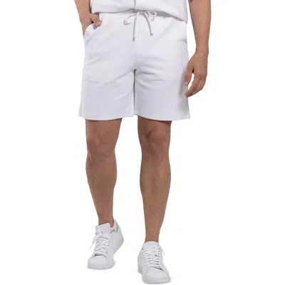 Spring + Mercer Textured Golf Shorts In White
